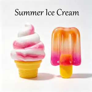 Cute Ice Cream Squishy Toy Slow Rising Squeeze Ball Fidget Sensory Toy for Anxiety Relief  Desk Decor Kids Gift Idea Pack