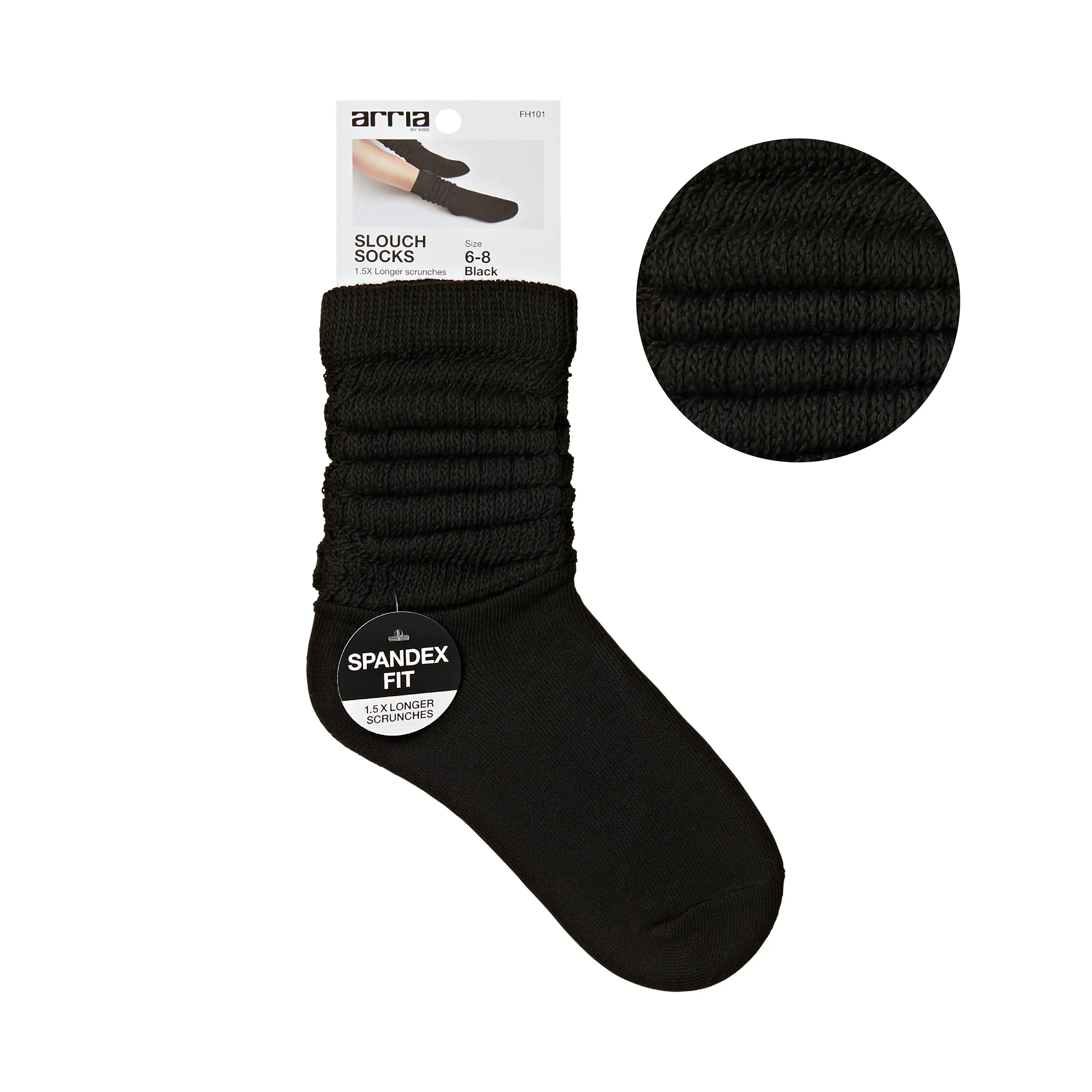 ARRIA Extra Long Soft Cotton Trendy Slouch Socks – Classic Everyday Neutrals, 80s Retro Heavy Scrunch