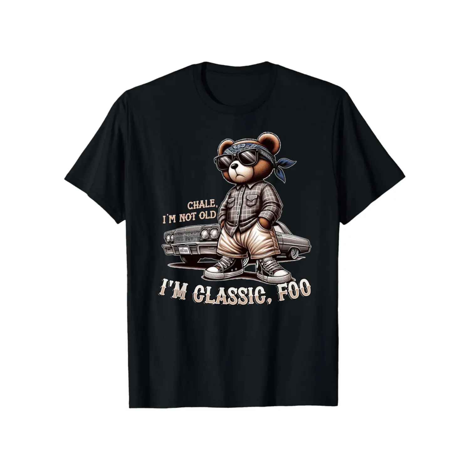 100% Cotton Golf Gift T-Shirt For Men and Women mens classic im not old   foo graphic t shirt black cotton lowrider   with bear illustration casual summer tee for men machine washable top nostalgic fashion glossy cotton fabric black -1
