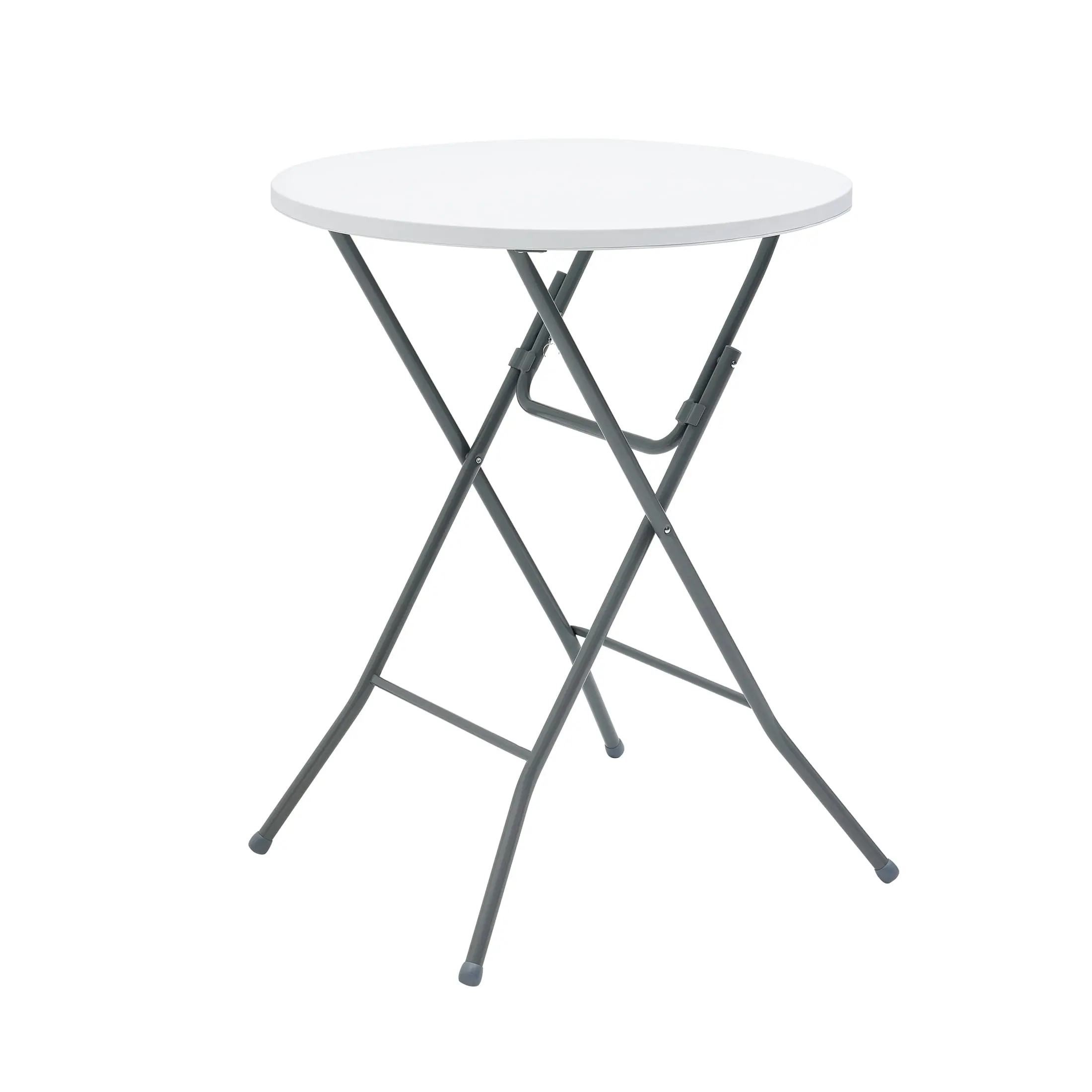 Mainstays 31" Round High-Top Cocktail Folding Table, White