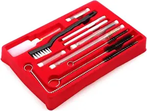 Lauco 22-PCS Spray Paint Gun Cleaning and Maintenance Hardware Tool Kit, Includes Compartmented Storage Tool Box for Automotive & Motorcycle Car Body Repair