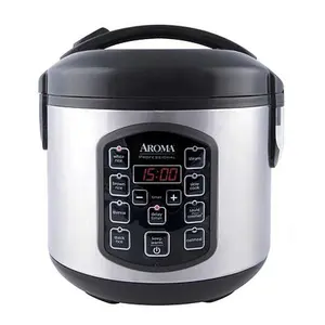 Aroma 8-cup (Cooked) Digital Rice Cooker, Multicooker & Food Steamer