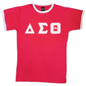 Delta Sigma Theta Ringer T-Shirt Red