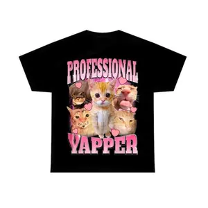 Professional Yapper Shirt, Funny cat tee, Cute graphic tees