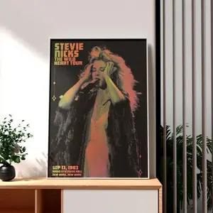 [UNFRAMED POSTER] The Wild Heart Vintage Tour Poster , Stevie Nicks The Wild Heart Tour POster