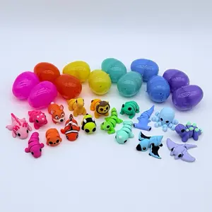 Easter eggs with Pocket Pets - Articulated Mini Figures - Mini Animals - Mini Animal Statues - Animal Decor anxiety stress relief toy adhd fidget 3D Printed Fidget Toy