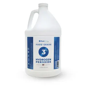 PureCareRx 3% Hydrogen Peroxide - Food Grade - Liquid All-Purpose Cleaner for Kitchen Bath Home and Garden - 1 Gallon