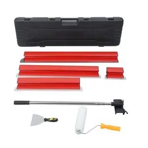 5Pcs/Set Drywall Skimming Blade Set, Stainless Steel Construction Knife, Smoothing Drywall Knife, Drywall Taping Tools (20+40+60+80+100cm)