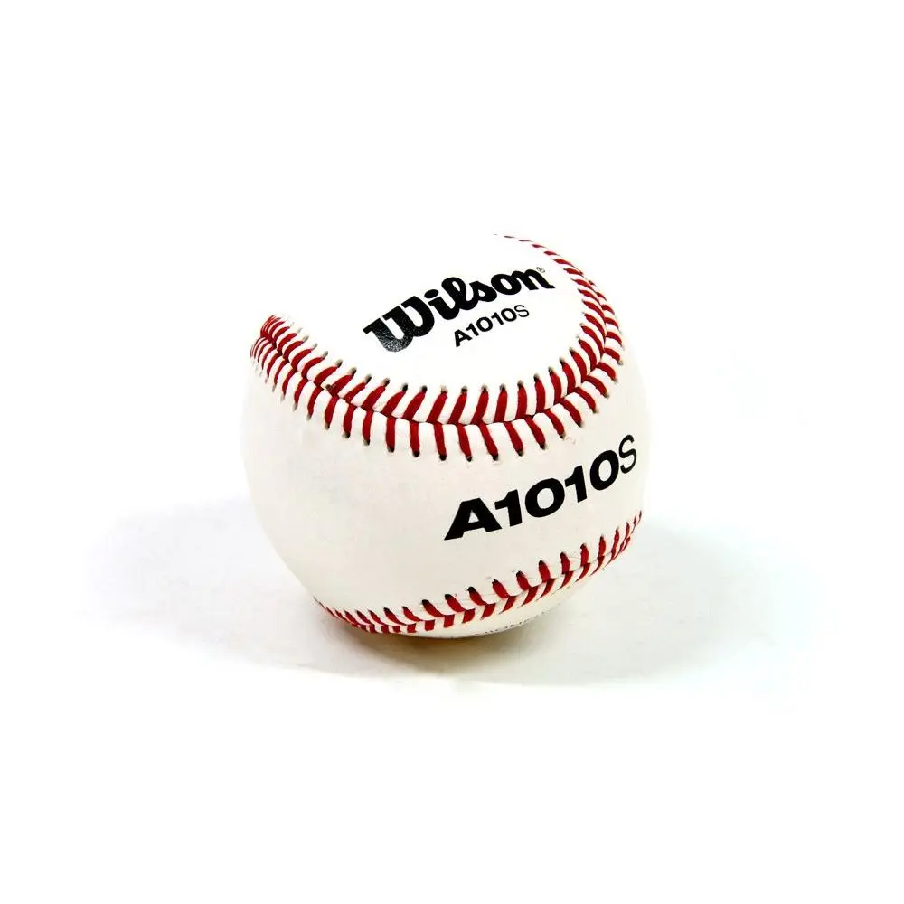 Wilson Soft Compression Baseballs for Practice - A1010 Blem, One Dozen, White & Red