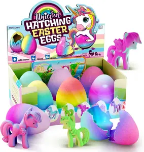 Unicorn Hatching Surprise Eggs for Kids - Easter Basket Stuffers - 6 Pack Grows 600% - Toys for Girls 3-8 - Easter Crafts - Party Favors for 3+ Year Old Girl - Gifts for Ages 3 4 5 6 7 8