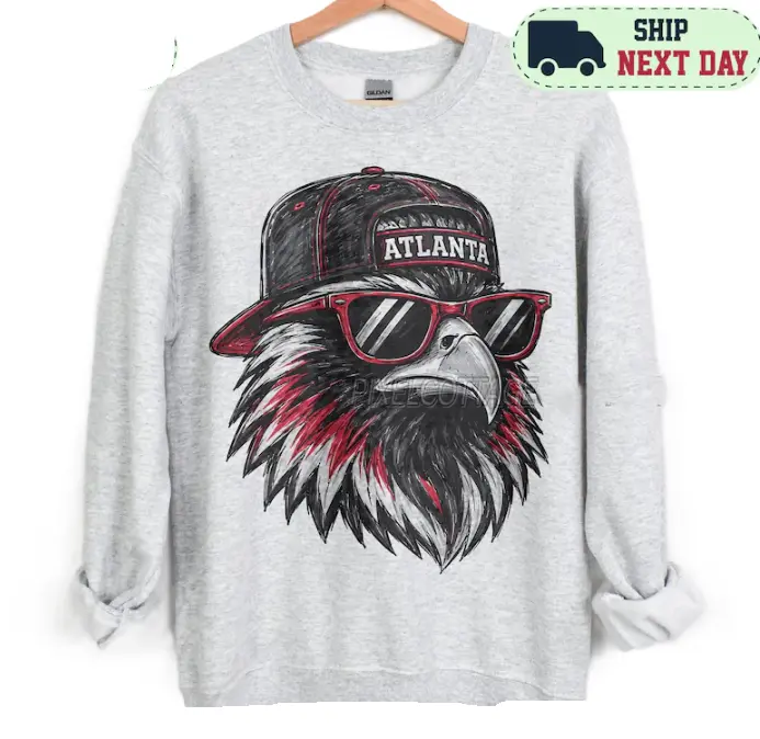 Atlanta Football Vintage Sweatshirt, 90s Retro Game Day Graphic Crewneck, Atlanta Football Fan Sweatshirt, Unisex Sports Gift