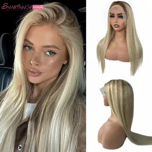 【Brand new version 100% Human Hair】Chestnut Brown to Ash Blonde Balayage Wig | 13x6 HD Lace Front Human Hair | Pre-Plucked 200% Density | Perfect Birthday Gift & Outdoor Party Hair
