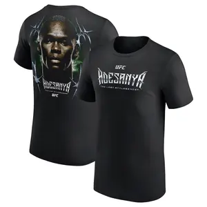 Israel Adesanya UFC T-Shirt The Last Stylebender Graphic Tee, MMA Fighter Fan Shirt, Streetwear Unisex Cotton Black Tee USA Style