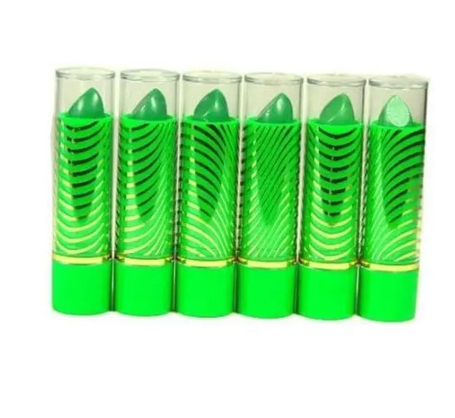 Aloe Vera Color Change Mood Lipstick Assorted Lipsticks 6 pc Green Makeup Lip Care