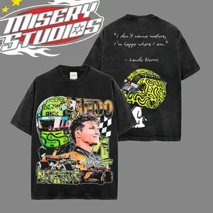 Lando Norris LN4 Shirt Premium Acid Wash Cotton Version 2, Last Lap Lando Fans, LN4 Shirt, Vintage Motorsport Shirt, Motor Speed Racing Sportbike Graphic Merch