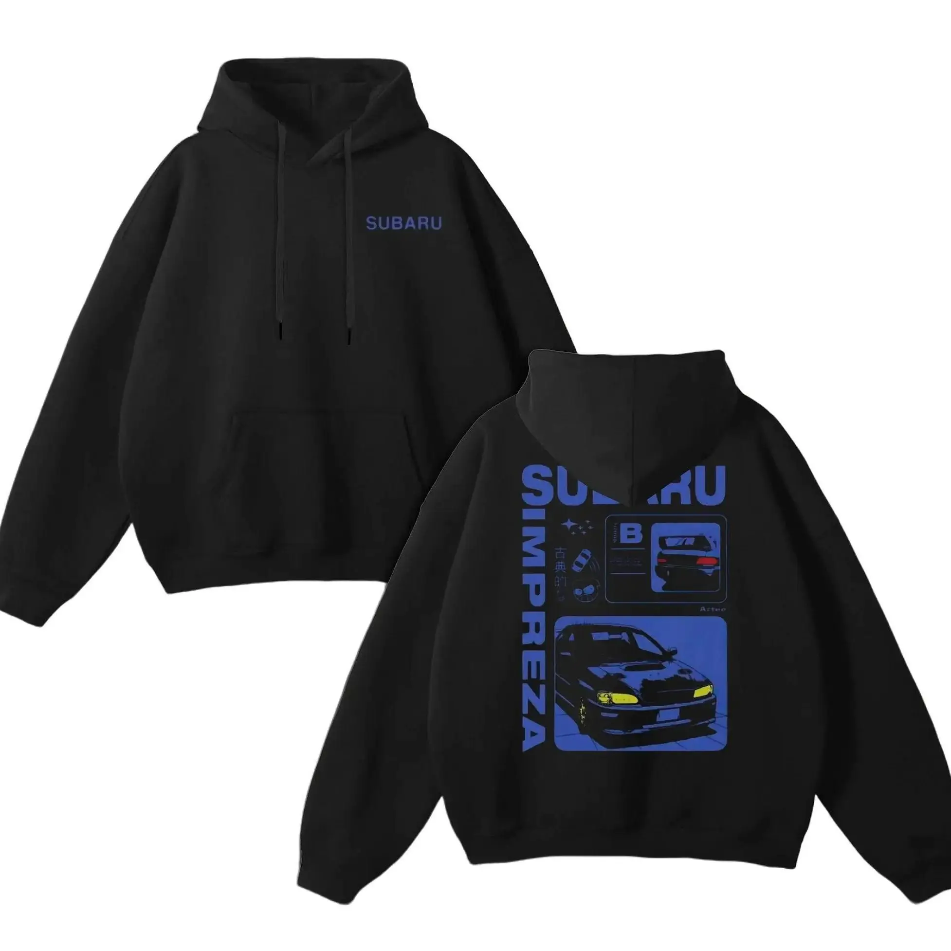 Subaru Impreza T-shirt/Hoodie, JDM Rally Car Graphic Pullover, Subaru Performance Car, Japanese Sports Car Streetwear, Gift For Subaru Fans And JDM Car Enthusiasts