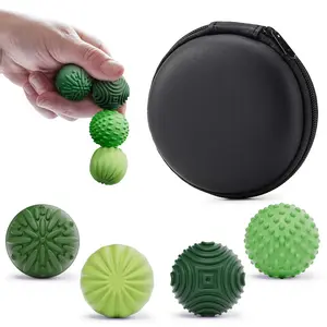 BINOK Silicone Magnetic Balls Fidget Toys for Adults & Teens,4PCS Stress Relief Sensory Toys for Autism ADHD Anxiety,Fun Textures Gadgets,Office Desk Toy,Stocking Stuffers for Women Men Teen Gift（Avocado Green）