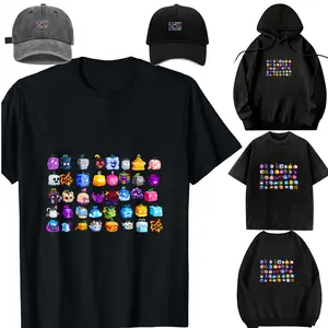 Blox Fruits Every Fruit in The List T-Shirt，Casual Short Sleeve Crew Neck T-shirt for Spring, Fashion Women's Top for Daily Wear，Sweatshirt, Hoodie，Unisex，For children