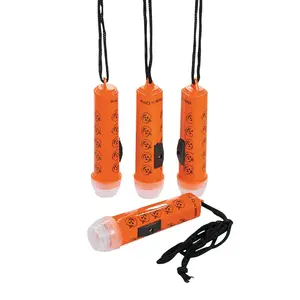 4" Mini Halloween Jack-O'-Lantern Plastic Flashlights on Breakaway Rope - 12 Pc.