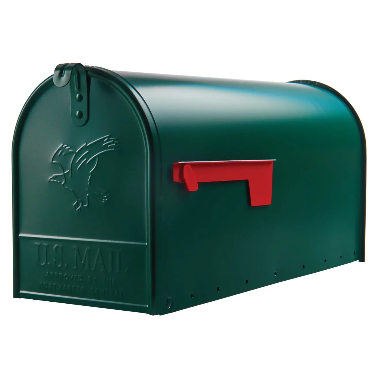 Gibraltar Mailboxes Elite Classic Galvanized Steel Rust-Resistant Large-Size Post-Mount Outdoor Mailbox for Mail Storage, Green