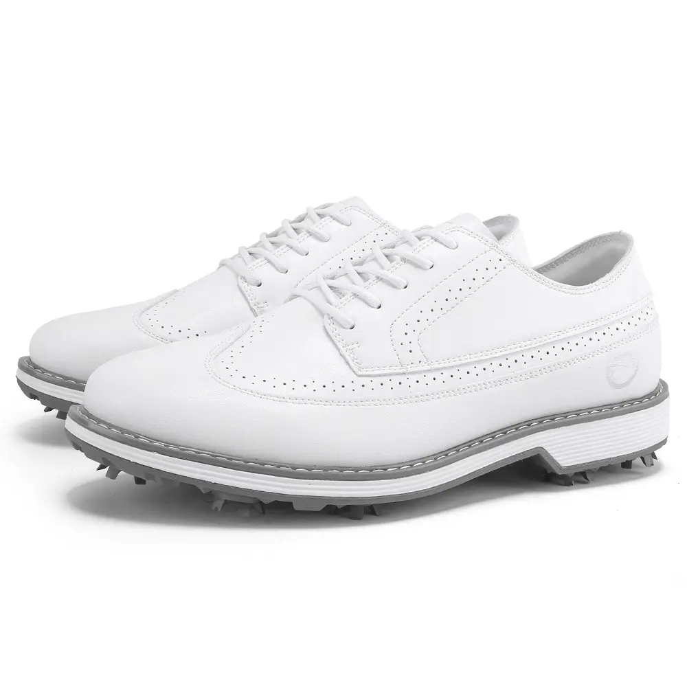 Thestron K12 Professional Golf Shoes Men's Golf Shoes Men's Business Casual Shoes- Waterproof Breathable Design with Enhanced Traction & Comfort