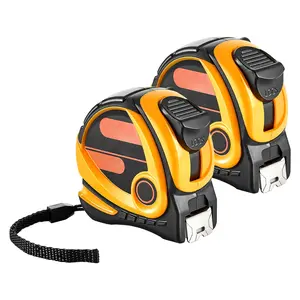 2-Pack 25-Foot Retractable Tape Measure with Imperial and Metric Scales for Outdoor Decoration, DIY Projects, Home Improvement, Landscaping, Construction and Carpentry, Auto-Lock, Durable Tape, Easy-Read Numerals, Belt Clip