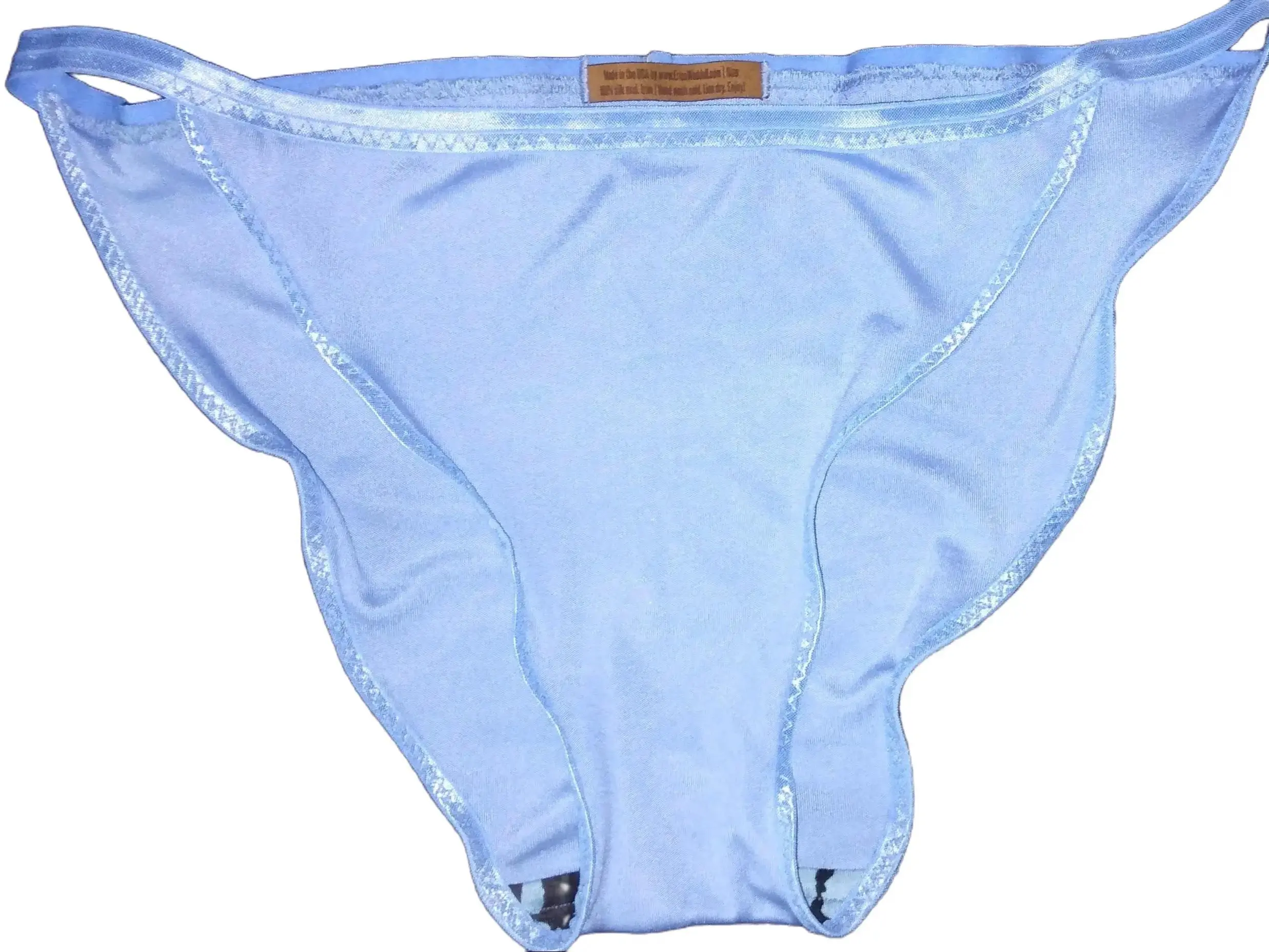 Provence Blue 100% Silk Jersey Fabric by the Yard or Meter - Solid Color Medium Weight Stretch Silk Material