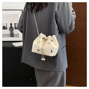 Bucket Bag for Women, Small Drawstring Handbags, Hobo Purse