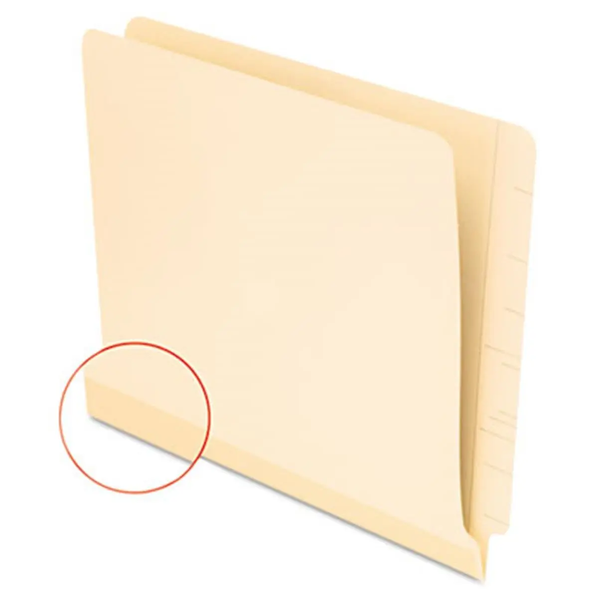 212 MAIN Pendaflex 11035 Laminate Shelf File Folder - Straight Cut, End Tab, 11 Pt Manila Paper, Letter Size, 100/Box