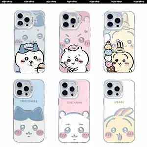 Cute Pink Kawaii C-Chiikawa girl Phone Cases for iPhone17 16 15 14 13 12 11 Promax Pro Plus Air & Samsung Galaxy S26 S25 S24 S23 S22 S21 EDGE Ultra Plus FE Clear soft TPU Shockproof Phone Protective Cover Gift For Birthday Thanksgiving Christmas Halloween