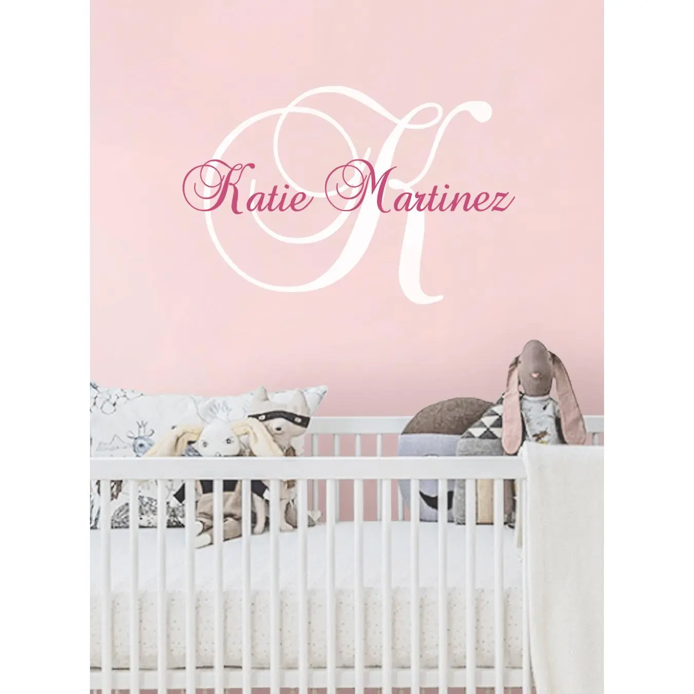 Personalized Monogram Name Wall Decal - Style B