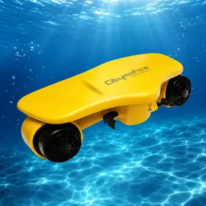 Yellow Dual Motor Underwater Scooter – Fast Charging, Removable Battery, Floats for Beach & Diving Adventures