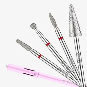 HALMAI 3/32" Nail Drill Bits for Acrylic & Gel Removal, Cuticle Clean & Smooth Polishing, Tungsten Carbide Efile Bits