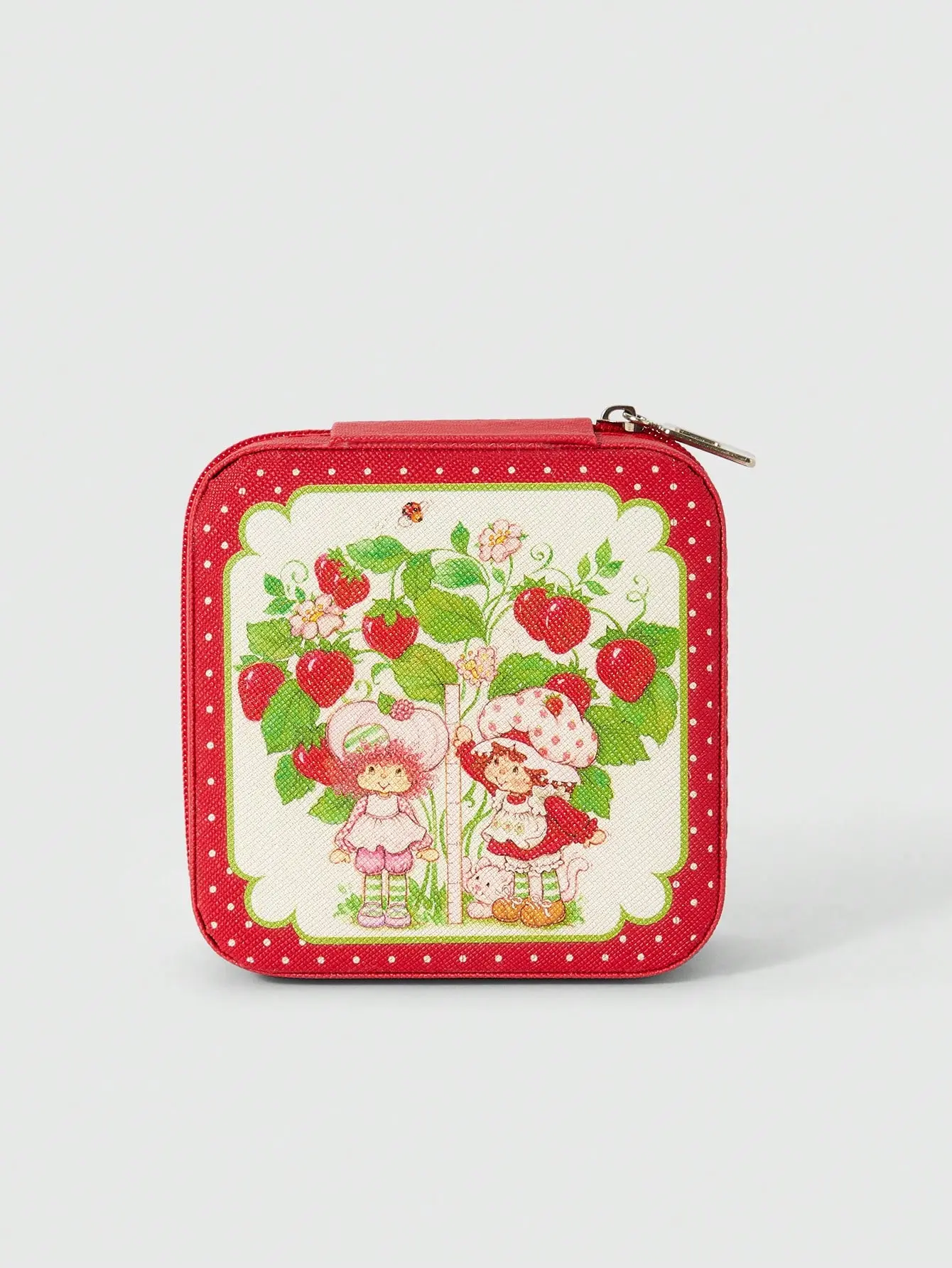 Strawberry Shortcake x ROMWE Jewelry Box – Cute Cartoon & Strawberry Print, Perfect for Organizing Accessories!