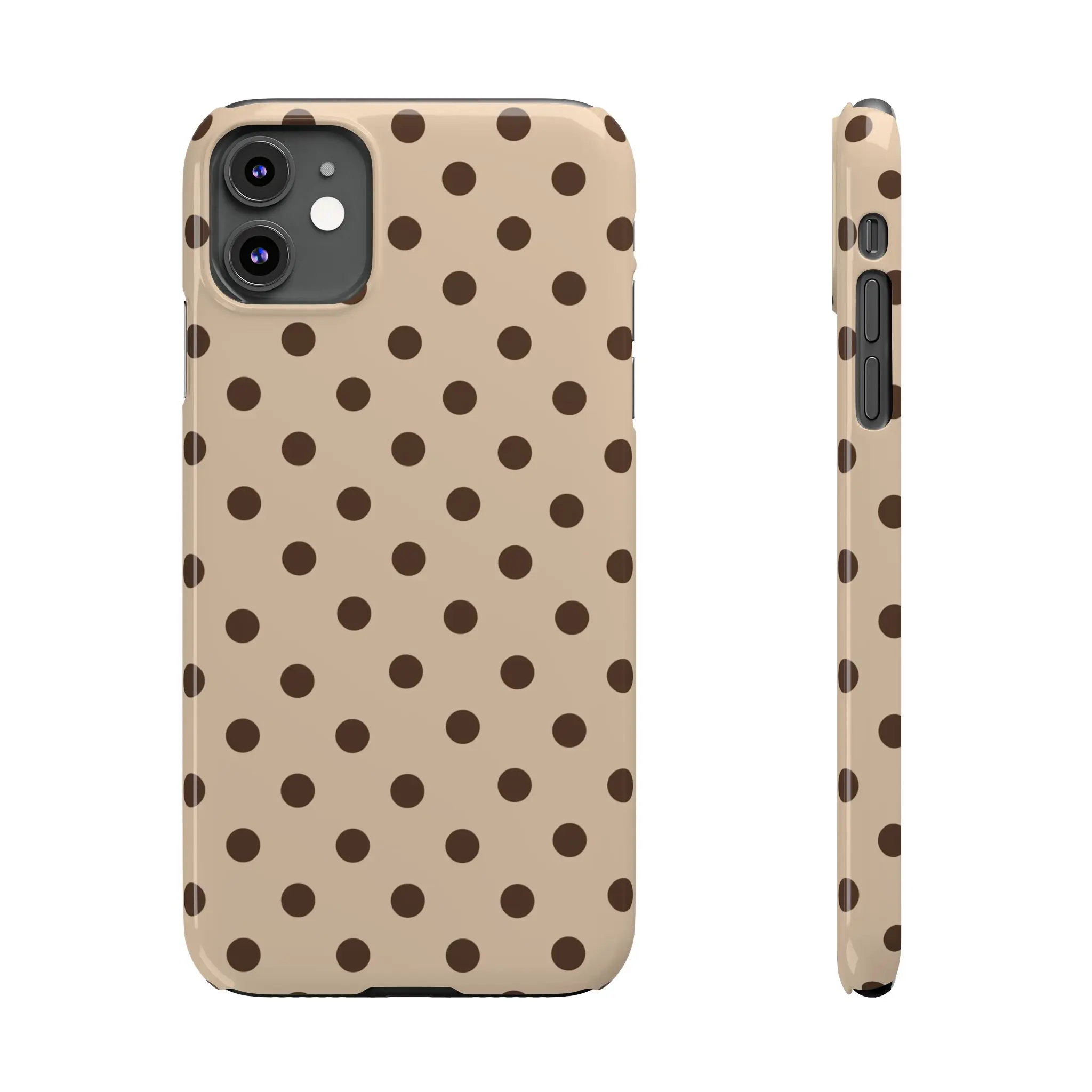 Polycarbonate Plastic Protective Smartphone Case for iPhone 17 - Cookie Dough Design, Thin Frame, Super Slim, Durable, Crash-Proof, Shock-Absorbent Glossy Cover, Wireless Charging Compatible Mobile Phone Accessory