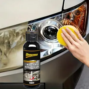 Car Headlight Repair Kit, Headlight Polishing Agent with Sponge, Bright Car Headlight Repair Liquid, Professional Car Care Product, Headlight Restoration Kit