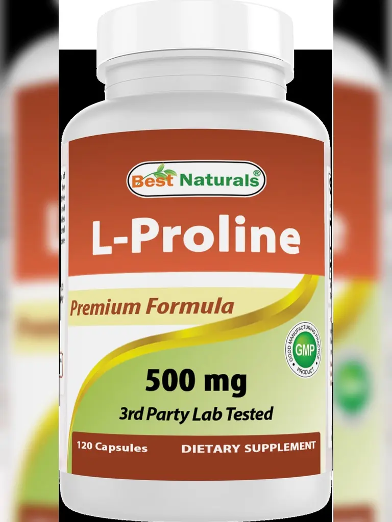 Best Naturals L-proline Amino Acid Dietary Supplement 500 Mg, 120 Count Best Naturals L-proline Amino Acid Dietary Supplement 500 Mg, 120 Count