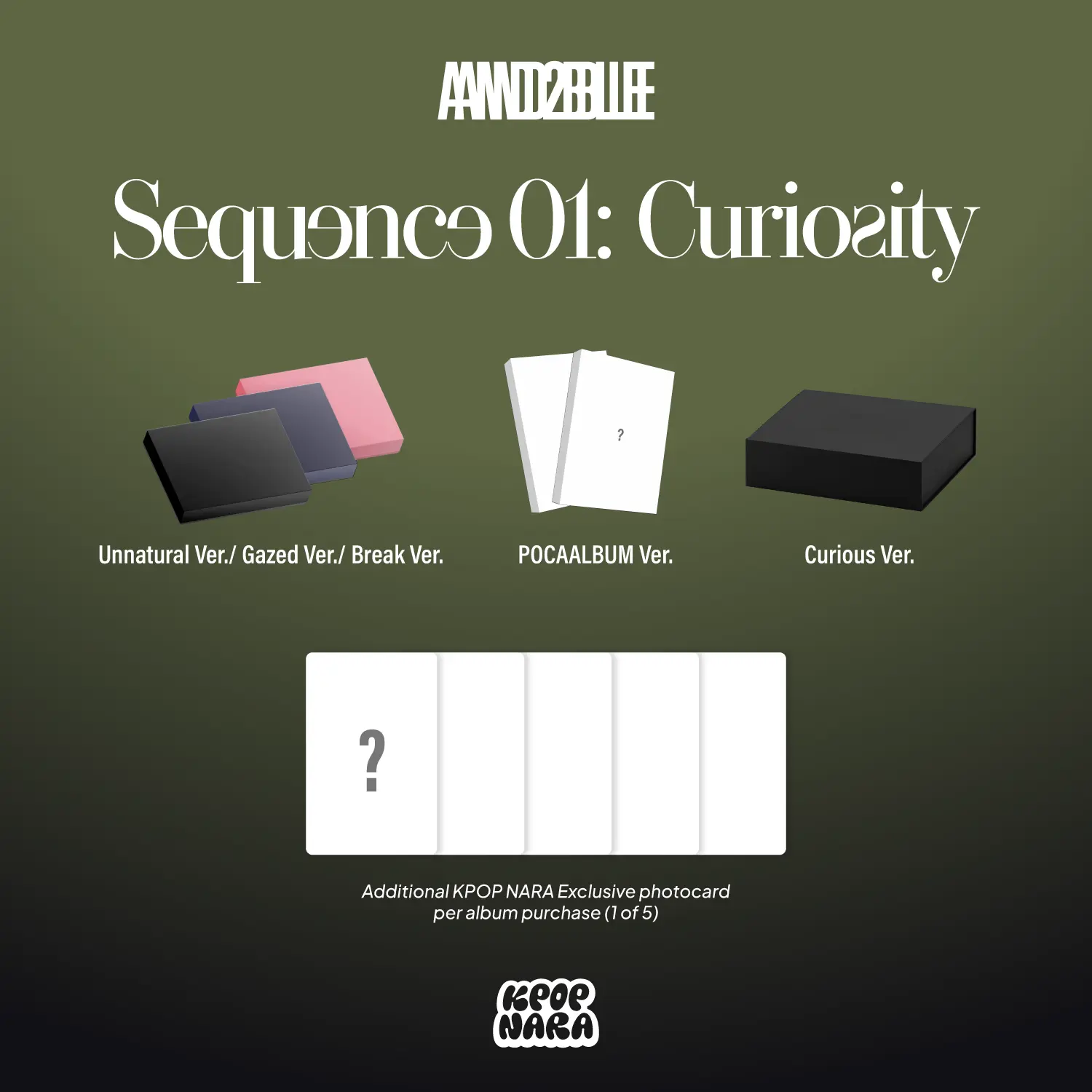 AND2BLE - Sequence 01: Curiosity (POCAALBUM ver.) (Kpop Nara Exclusive)
