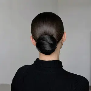 Bun Hair Piece Afro Puff Drawstring Ponytail Extension for Women Short Kinky Curly Heat Resistant Synthetic Fiber Wig Afro Chignon Hairpieces Hair Extensions Bun Extension elastic band scrunchies wholesale hot sell