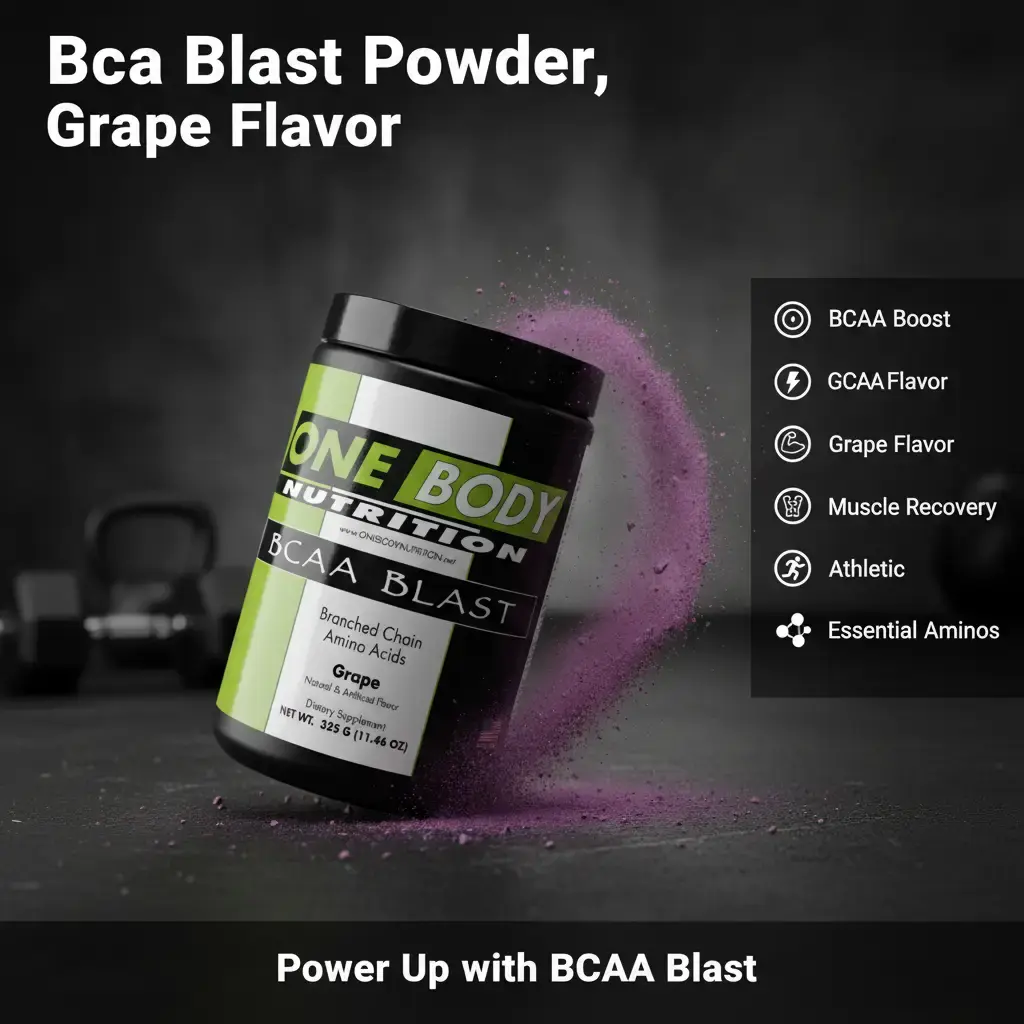 BCAA Blast Branch Chain Amino Acid Nutritional Supplement Powder, Grape Flavor