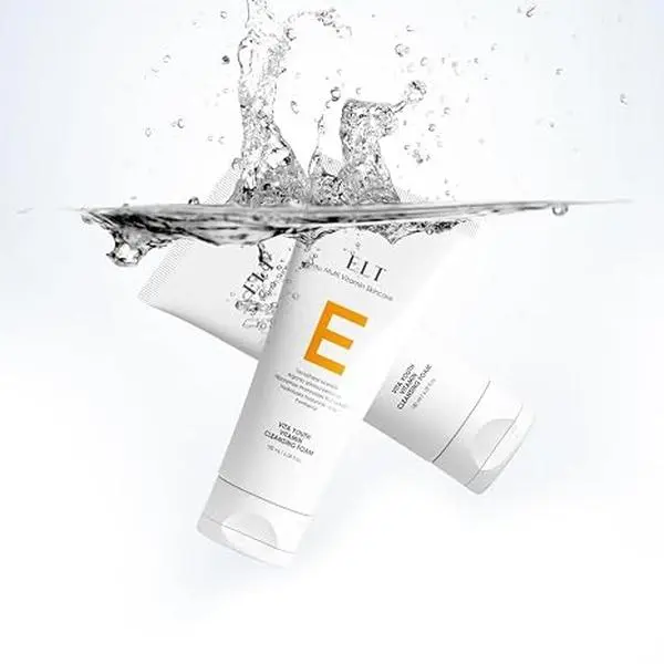 ELT Multi Vitamin Korean Skincare Vita Youth Vitamin C Cleansing Foam 6.08 fl oz - Brightening & Pore-Refreshing Cleanser for Glowing, Youthful-Looking Skin