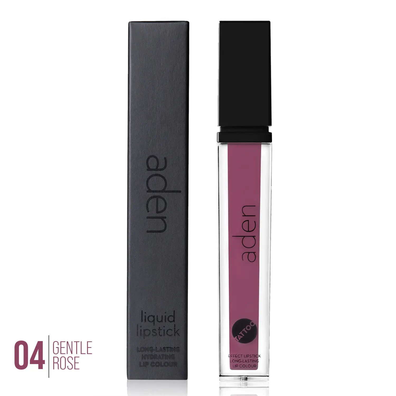 Aden Tattoo Matte Lipstick - 7ML - Highly Pigmented - Provides Non-Shinny, Non Smudging and Velvety Finish – Water Proof Made in Italy Color Gloss