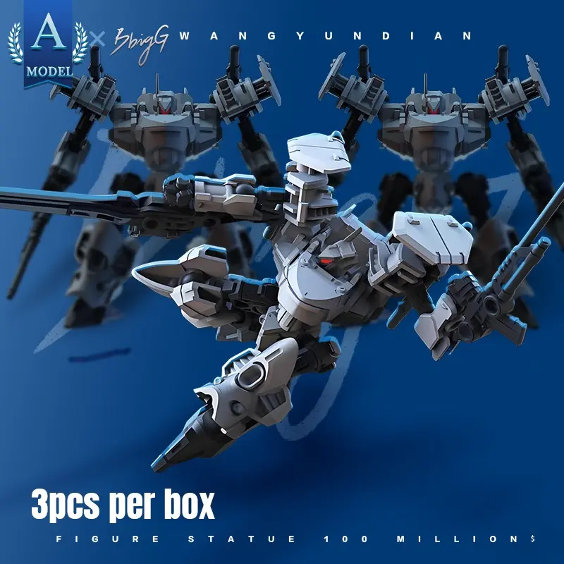 3-Pack Mecha Assembly Model Set, 7.1cm/2.8 Inch High-Action Combination Figure, Multi-Joint Structure DIY Mini Mech Collection Display Models, Articulated Figures, Articulating Figurines, Multi Jointed Collectible, Collector Set