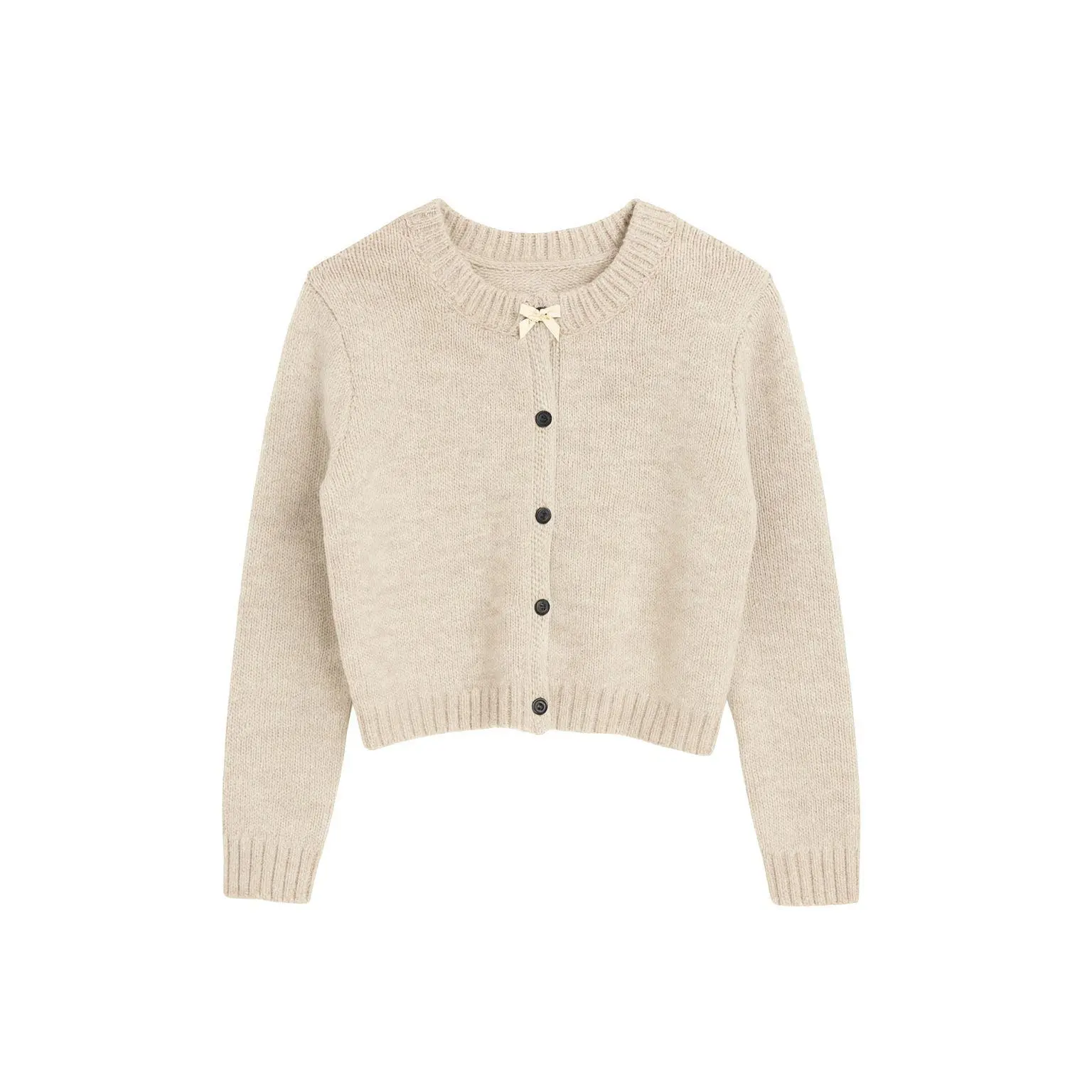 Road G - Bow Cardigan - Oatmeal