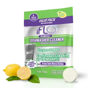 iFLO® Dishwasher Cleaner Tablets  with iFLOBiotic™, 6 Pack