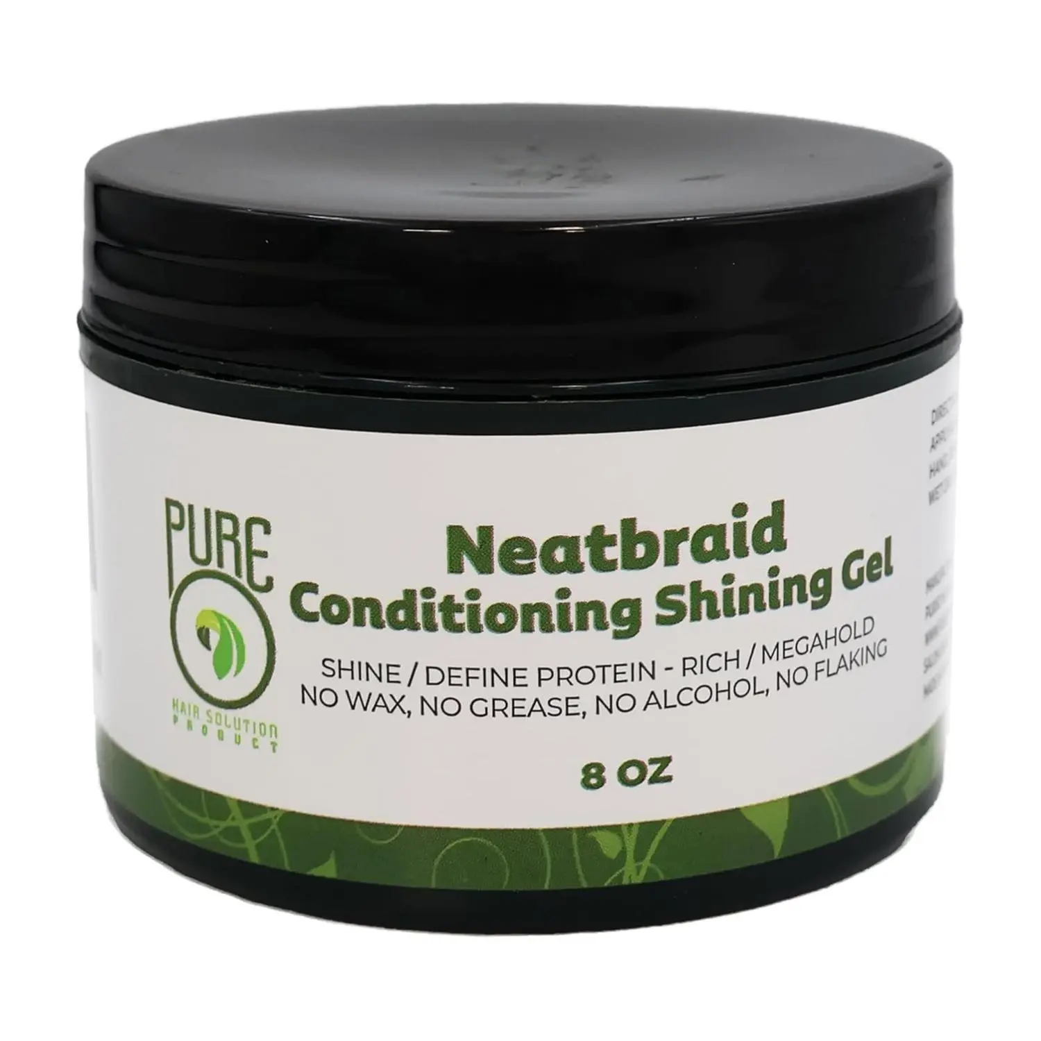 Pure O Hair Solution Product Neatbraid Conditioning Shining Gel 8 Oz (Pack of 1)