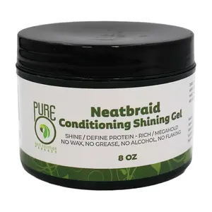 Pure O Hair Solution Product Neatbraid Conditioning Shining Gel 8 Oz (Pack of 1)
