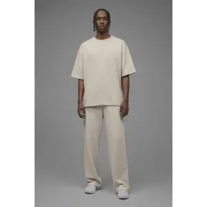 410 Oversized Fleece Tee - Cream