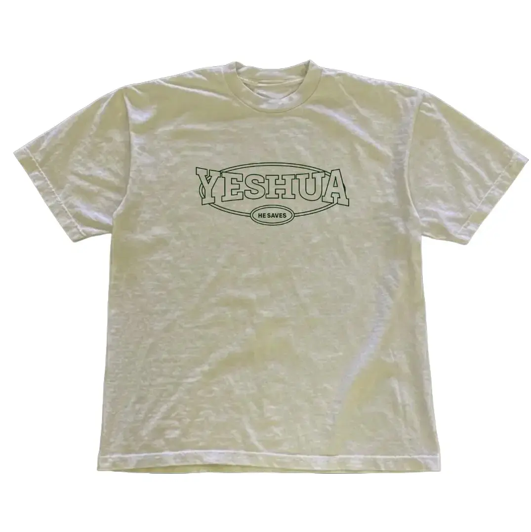 Y2K Yeshua He Saves Retro Tee, Vintage Graphic T-shirt, 2000'S Clothing Womenswear Top Cotton Casual Unisex, Gift For Men Women