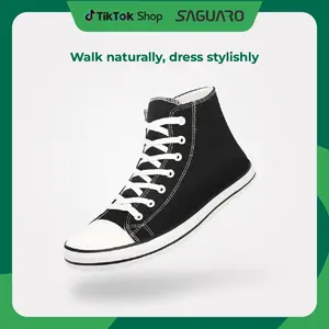 Saguaro Roam I - High Top Barefoot Shoes - Game-changing Comfort - Unisex Lightweight Canvas Athletic Training Sneakers Casual Trainer Minimalist Shoes